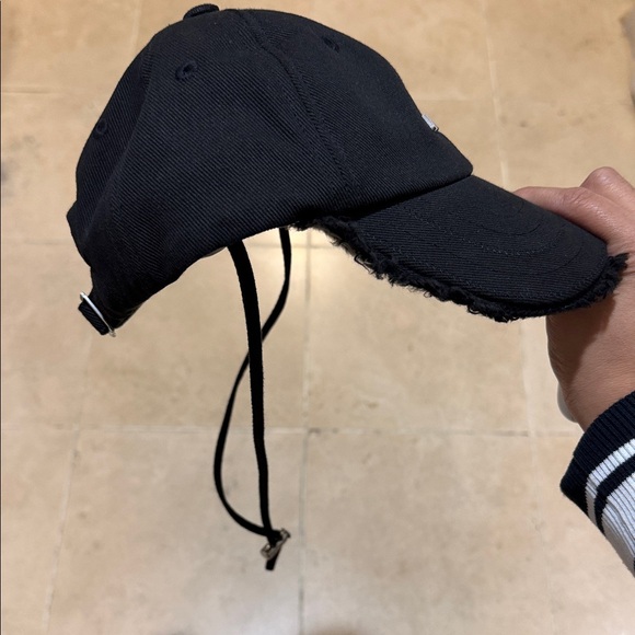 Jacquemus Midnight Black Textured Cap 58cm - Picture 4 of 6